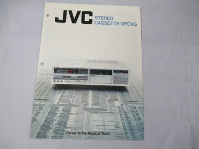 JVC Vintage Cassette Deck DD-99 DD-77 KD-D10 D-E3 D-M3  Catalogue Original Japan