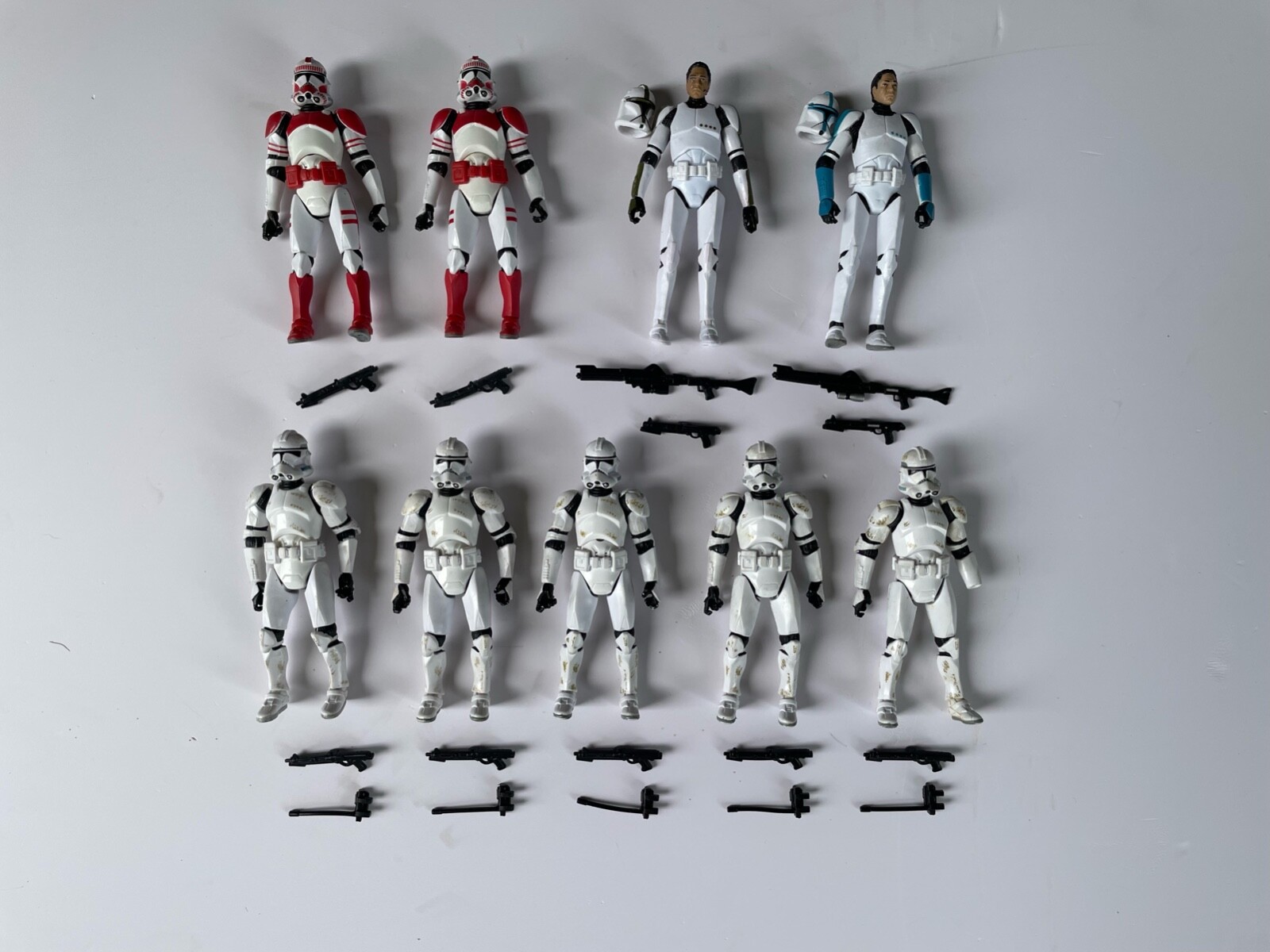 Star Wars Nine Clone Troopers Action Figures Lot eBay
