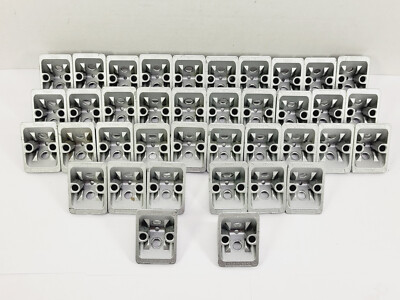 (38) ITEM 8020 Cast Aluminum 40x40mm (8mm Slot) Standard Bracket GDZ410 539.42
