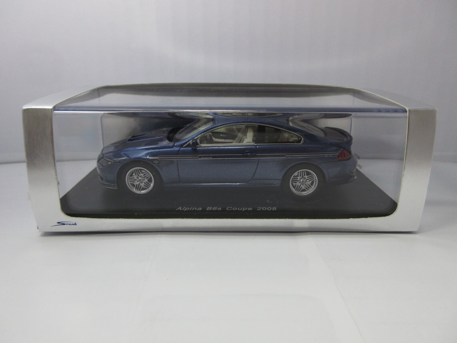 1:43 Spark BMW Alpina B6s Coupe 2008 Blue Die Cast Model Car