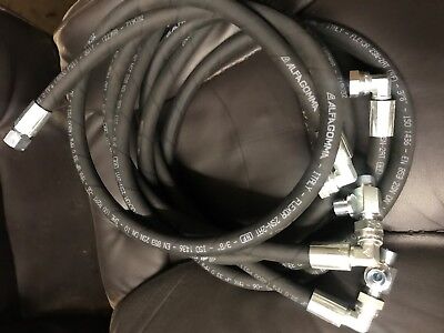 hydraulic hose 3/8 2 wire 2sn x 4 , jcb manitou quicke bale grab 4 in 1 bucket