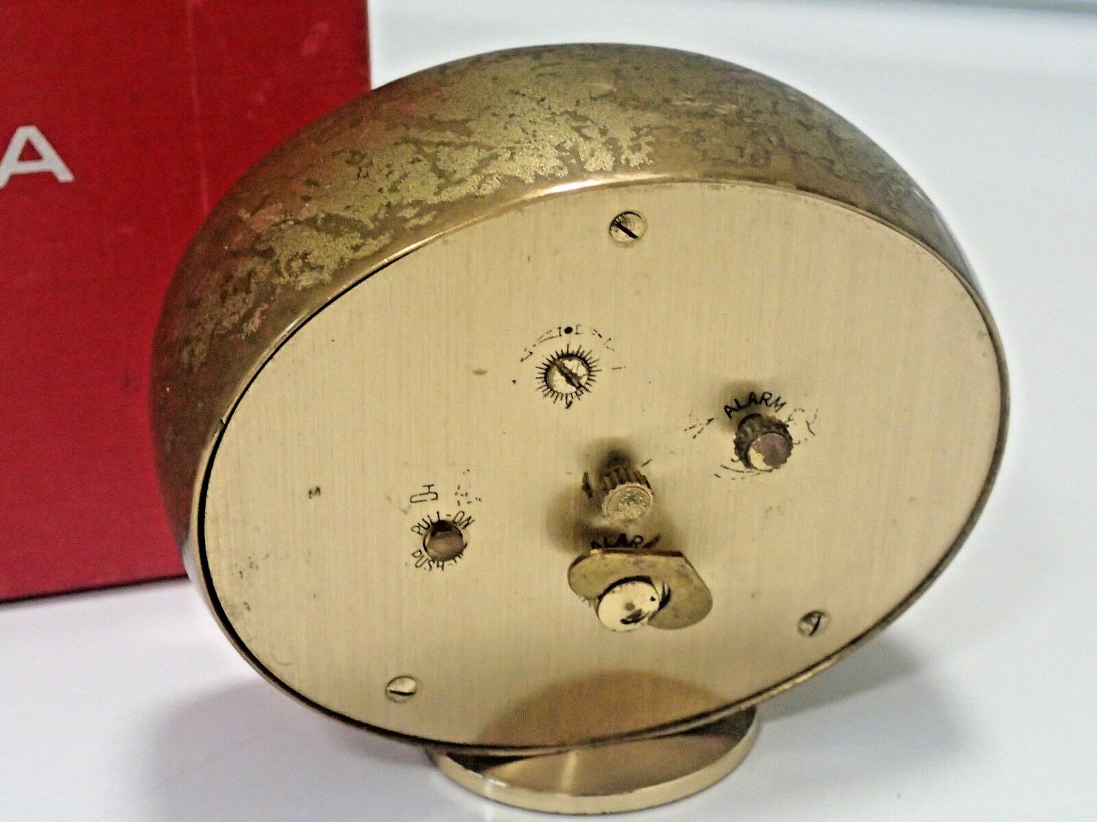 Vintage Swiza Swiss Made Jewel 8 Day Windup Alarm Clock