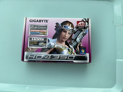 NIB ATI Radeon HD 4350 Video Card GV-R4350C-512I DDR2 PCI-E