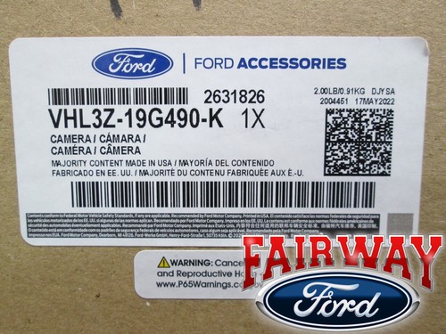 OEM Ford Dashcam Front and Rear Facing Camera No Splice Kit VHL3Z-19G490-K