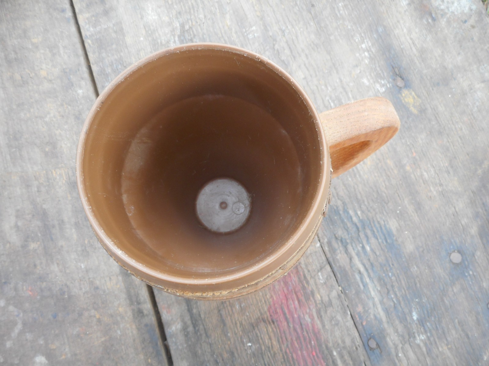 Vintage Wood Keg Barrel First National Bank of Opp Alabama Beer Mug