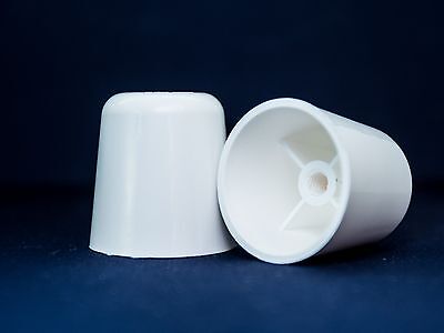 Tall Toilet Bolt Caps - White - Bolt Size 1/4 Inches - (Qty 