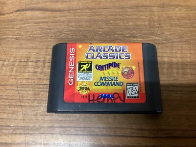 Arcade Classics (Sega Genesis 1996) *TESTED* Centipede Missile Command Pong