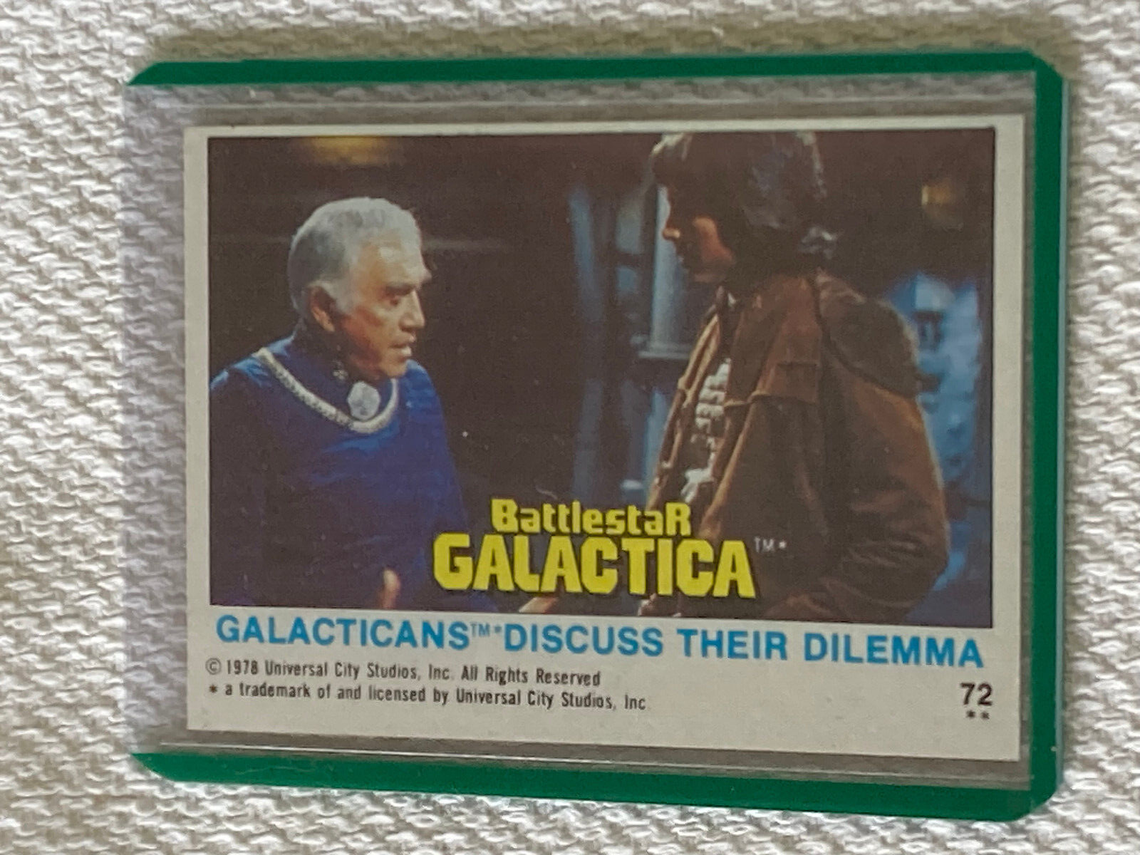1978 Topps Battlestar Galactica TV Show Trading Card #72 Ex