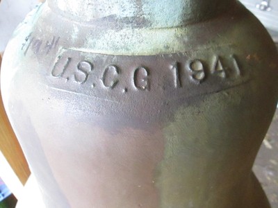 ANTIQUE U. S. COAST GUARD BELL  -  DATED 1941