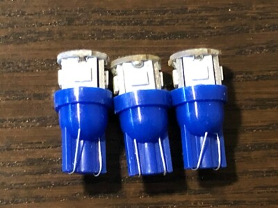 3 New Cool Blue 8V Wedge Lamp LED Light Bulbs for Pioneer Project/One Receivers