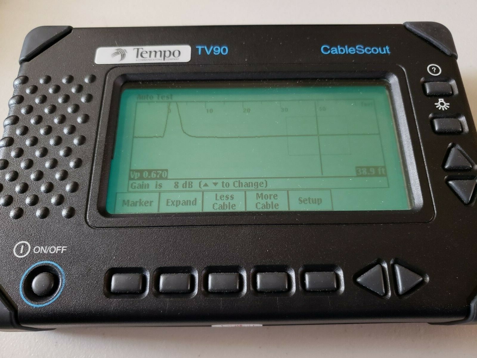 Tempo CableScout TV90 TDR Cable Tester
