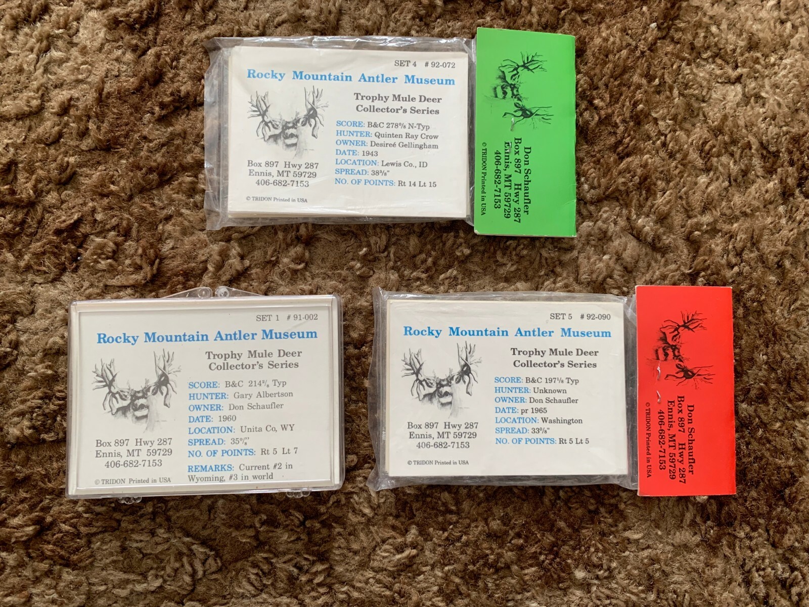 Trophy Mule Deer Collector's Series Cards - Rocky Mountain Antler Museum