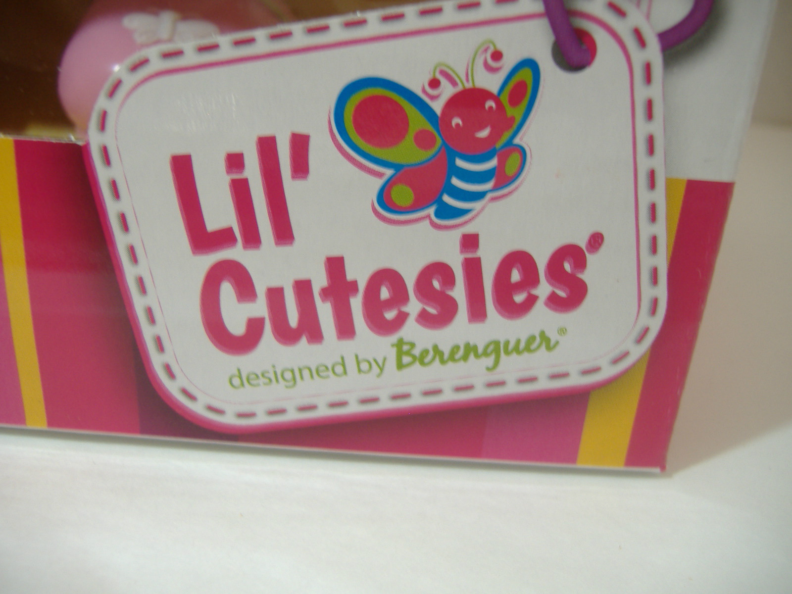 JC Toys Lil' Cutesies Berenguer AA Ethnic Vinyl Doll  Sucky Lip Ponytails-New