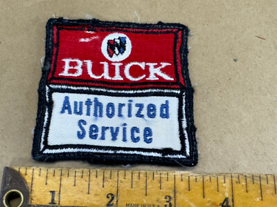 Vtg Buick Authorized Service Jacket Patch General Motors Car Automobile 3'' b