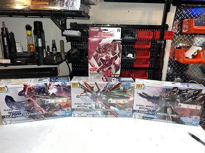 Gundam Bandai Model Kit Lot 1/144 Gundam Barbataurus Exia Perfect Strike Freedom