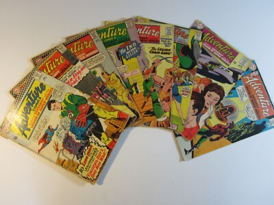 Adventure Comics 8 Issue Lot #341 344 348 359 360 368 371 & 374 GD/VG DC Comics