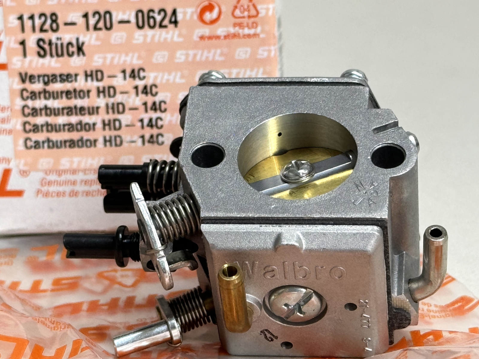 STIHL OEM WALBRO CARBURETOR 1128 120 0624 HD-14 HD-15 FOR 044 R 046 MS440 MS 460 - Picture 5 of 6