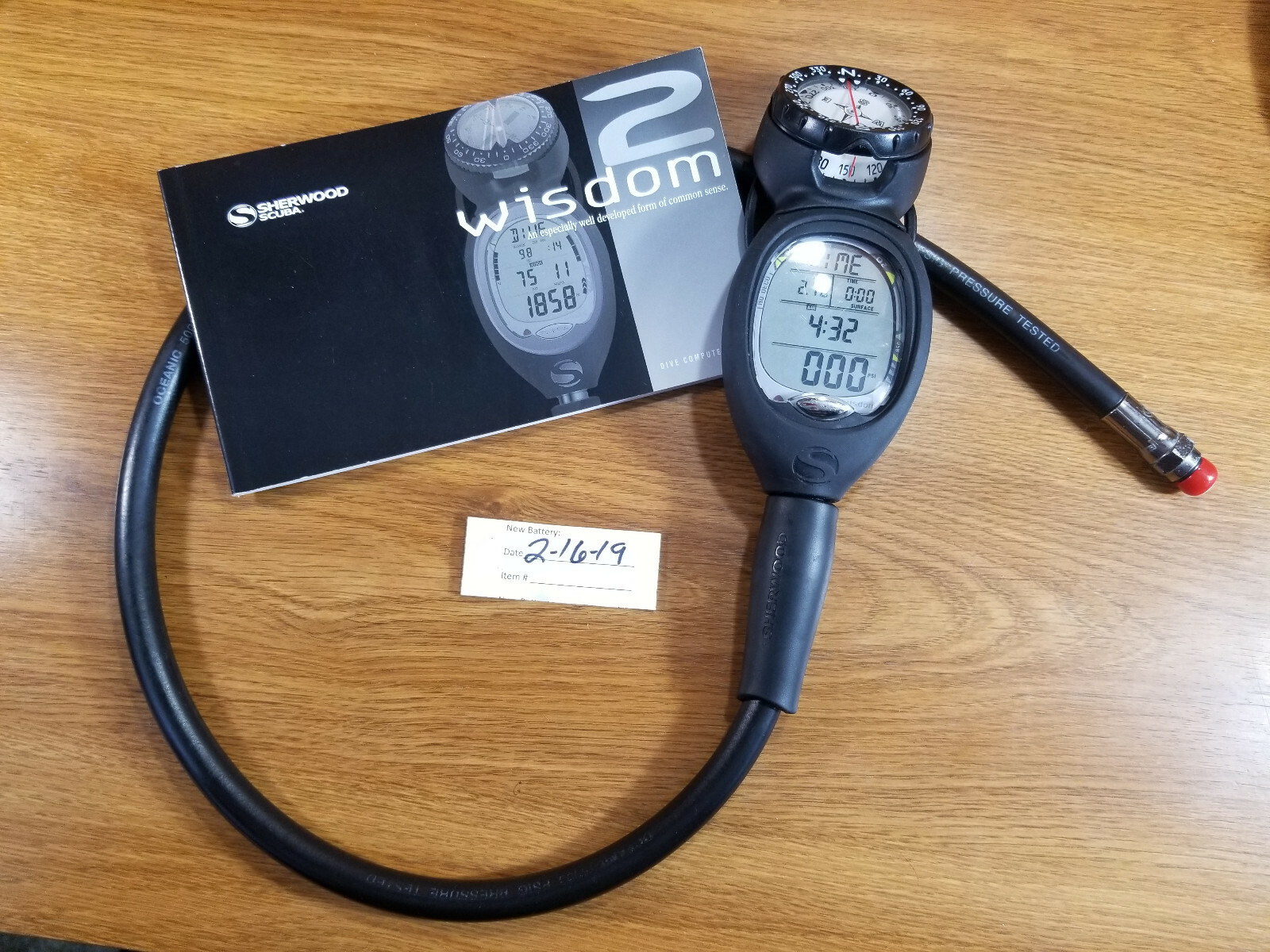 Sherwood WISDOM 2 Air Integrated Scuba Dive Computer Air / Nitrox with compass
