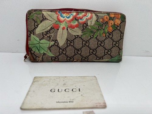 Gucci Zip Around Wallet Tian Print GG Coated Canvas | eBay