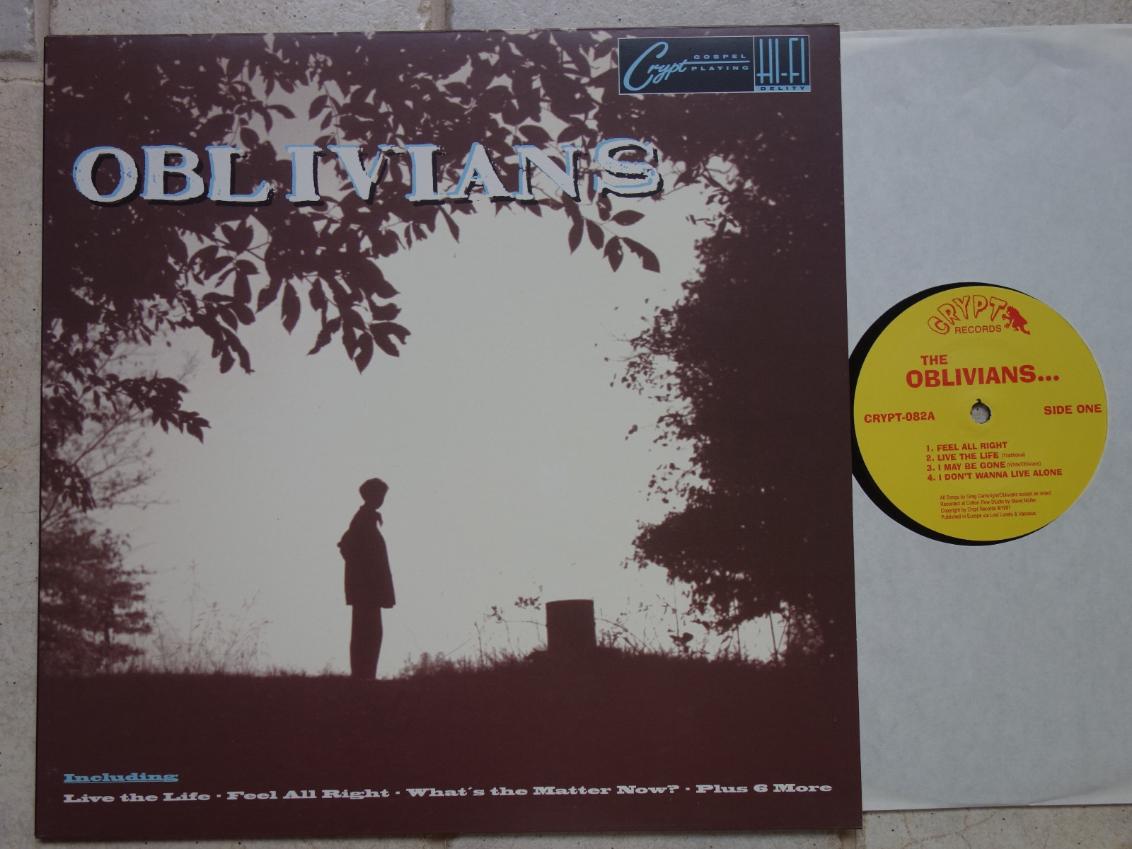 独LP Oblivians ...Play 9 Songs With Mr. Quintron CRYPT082 Crypt Records /00260 Oblivians ‎– Play 9 Songs With Mr. Quintron Vinyl LP