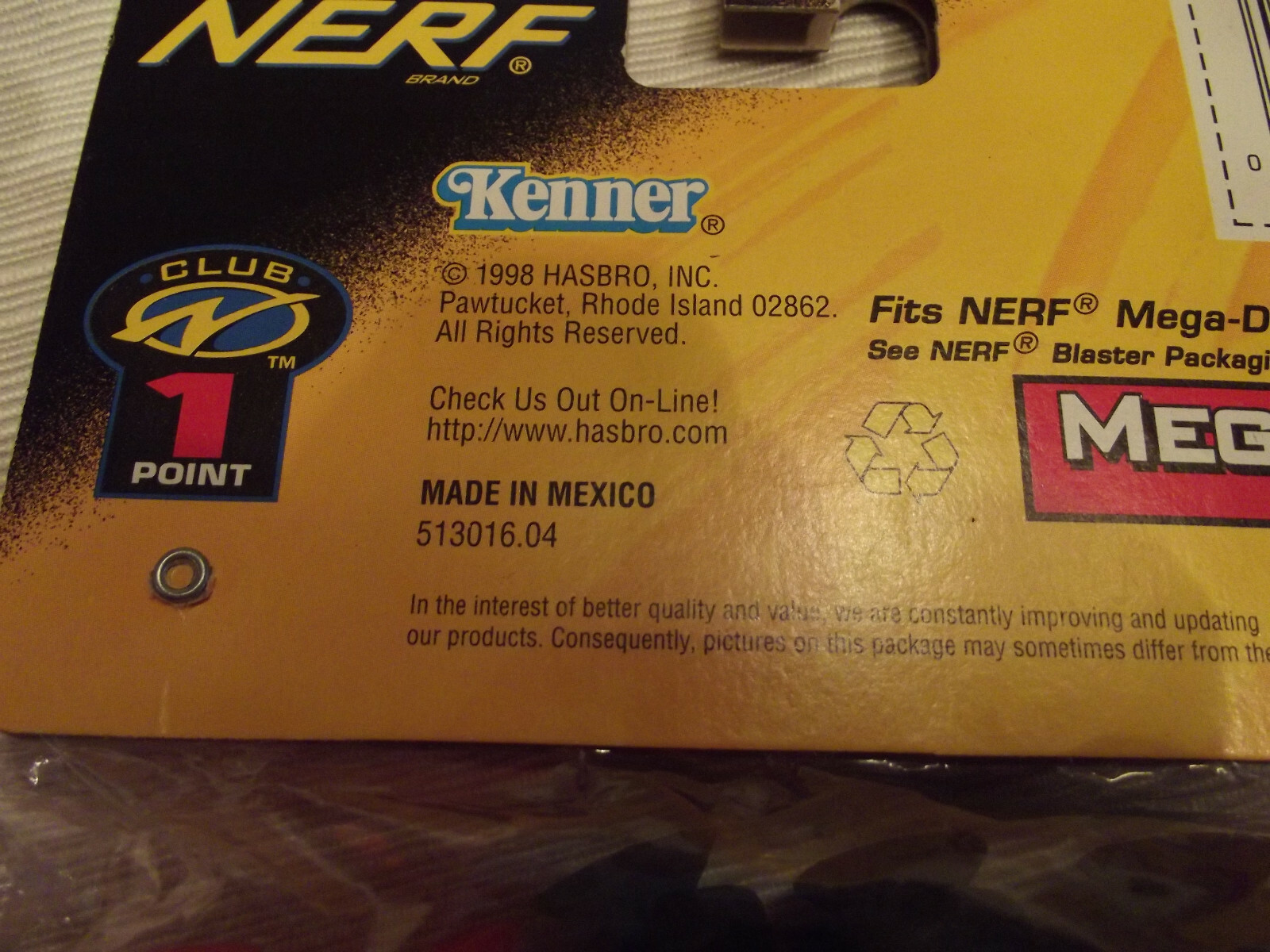 vintage nerf mega darts