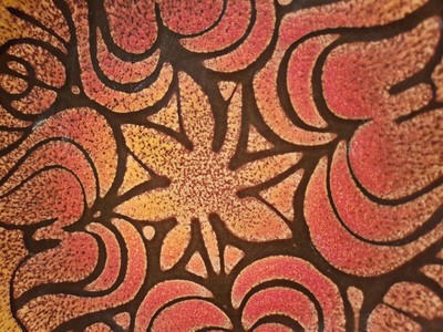 Poole Pottery AEGEAN Wall Plate / Low Bowl - Mid Century Modern Abstract Carved