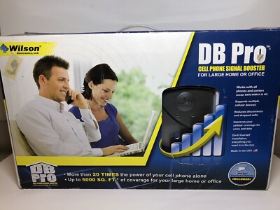 Wilson DB Pro 3G Cell Phone Signal Booster Dual Band 800 / 1900 MHz Bundle READ