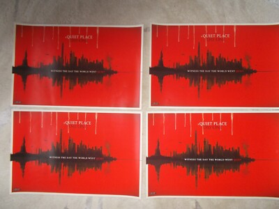 A QUIET PLACE DAY ONE SET OF 4 LIMITED EDITION THEATER MINI POSTERS NEW 2024