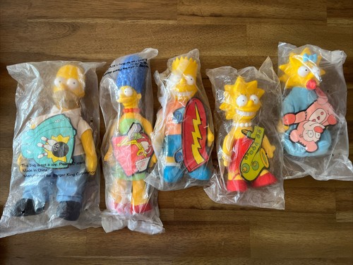 【ヴィンテージ】ザ.シンプソンズ　フィギュア3体セット バーガーキング　1990 Vintage 1990 Burger King THE SIMPSONS - Plush Dolls Lot! All