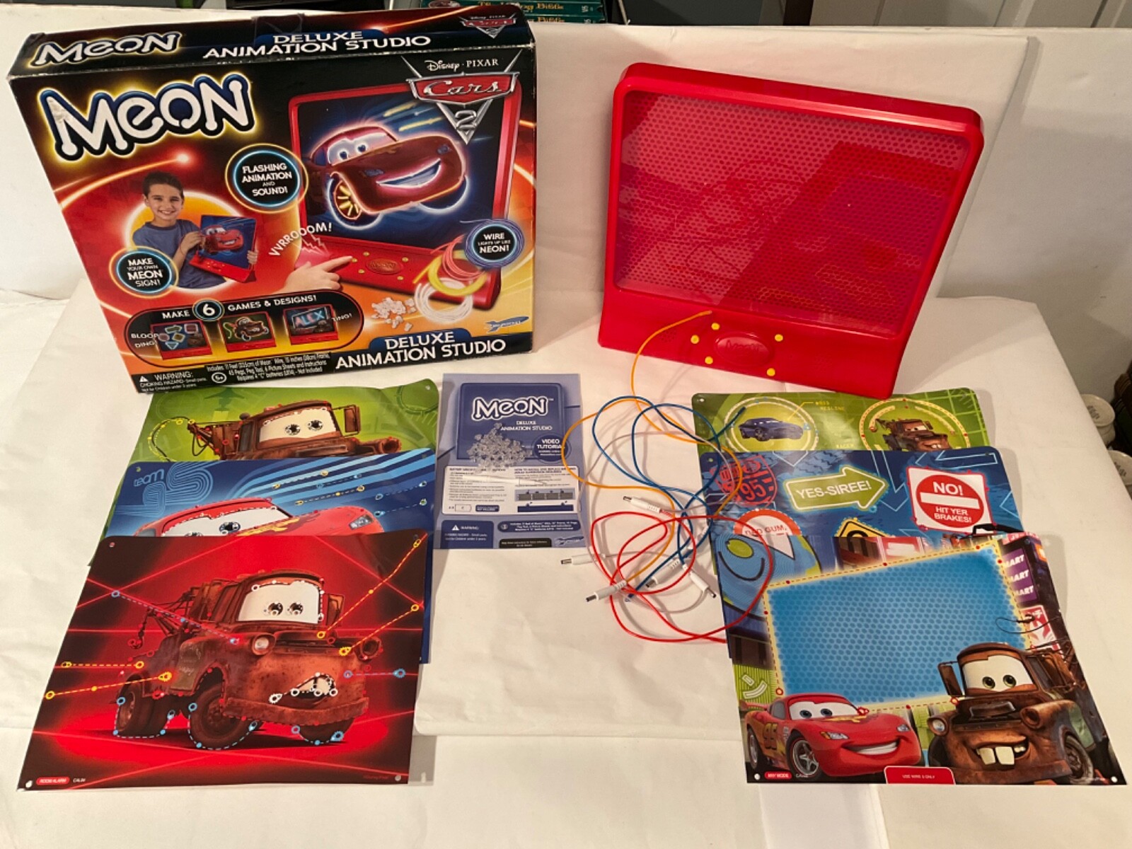 Tested! Disney Cars 2 *Meon* Deluxe Animation Studio *Pegs Tested! Disney Cars 2 *Meon* Deluxe Animation Studio *Pegs