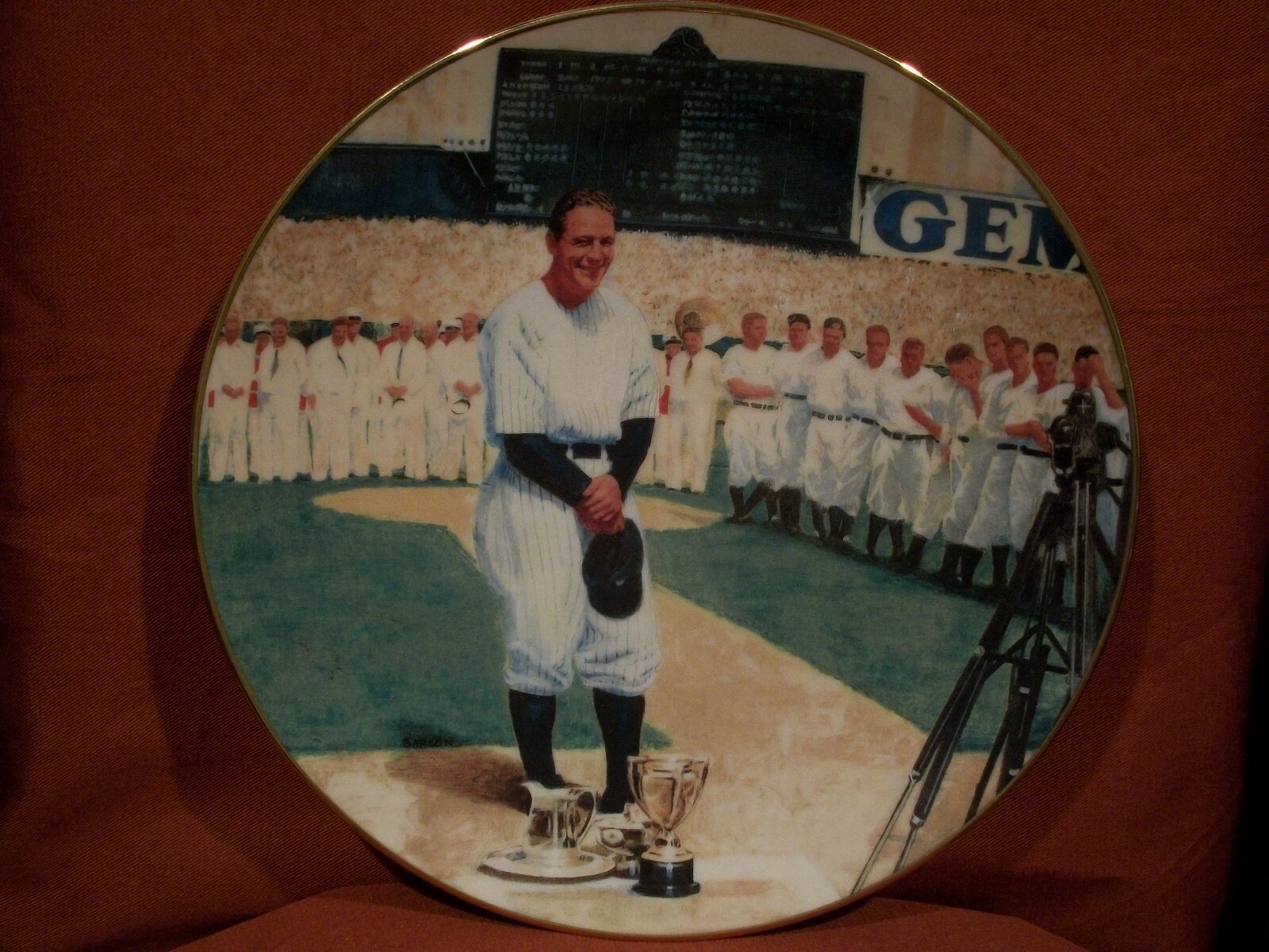 Bradford exchange Baseball Plates  Lou Gehrig  