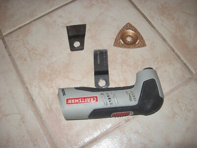 WORKS PERFECT Craftsman Nextec 12V Cordless Multi-Tool 12V + GROUT CUTTER 2 BLA