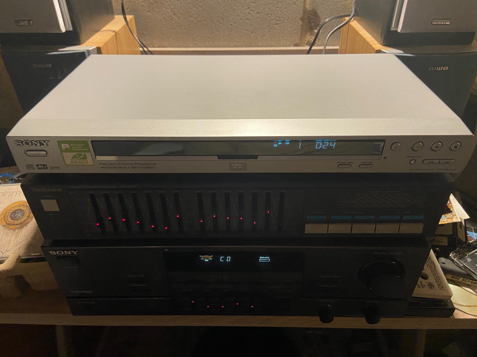 Technics Stereo Graphic Equalizer EQ Model SH-Z250 Vintage