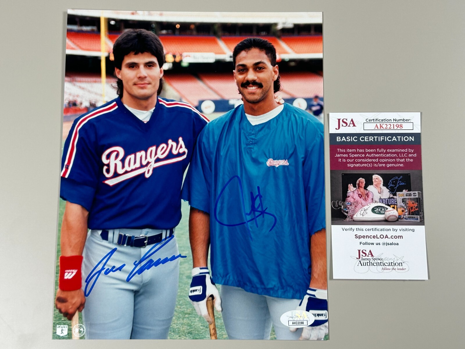 応援グッズ vtg 90s Texas Rangers 33 Canseco JERSEY JOSE CANSECO Texas Rangers 1993 Majestic Cooperstown
