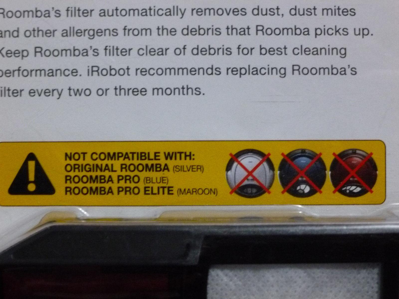 iRobot Roomba Vacuum 4910 Robot Replacement Filter 3-Pack