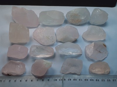 717 Gram Morganite Double Terminated Transparent Crystals From  mine Afghanistan