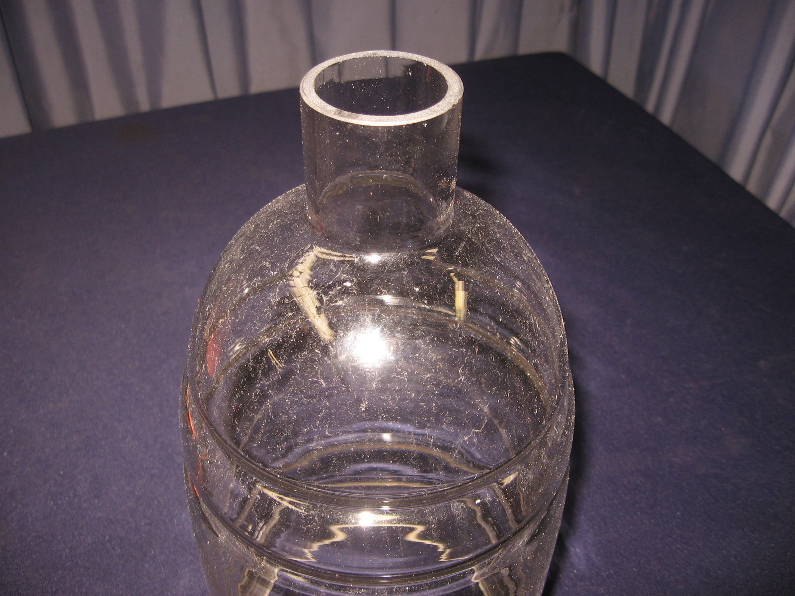 Vintage Glass Light Shade Mid Century Danish Modern Frosted Chandelier Chimney