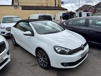 2016 OLKSWAGEN GOLF 2.0 TDI 140 BLUEMOTION TECH GT CABRIOLET WHITE CONVERTIBLE