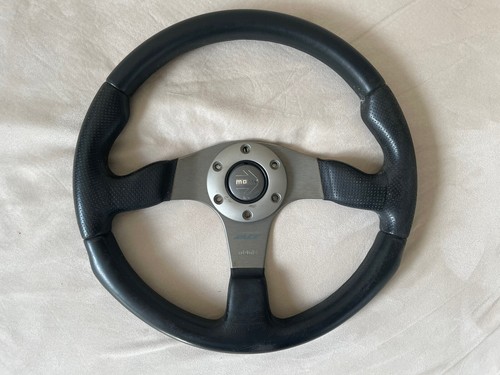 Momo Race Black Leather Steering Wheel TYP D35 KBA 70116