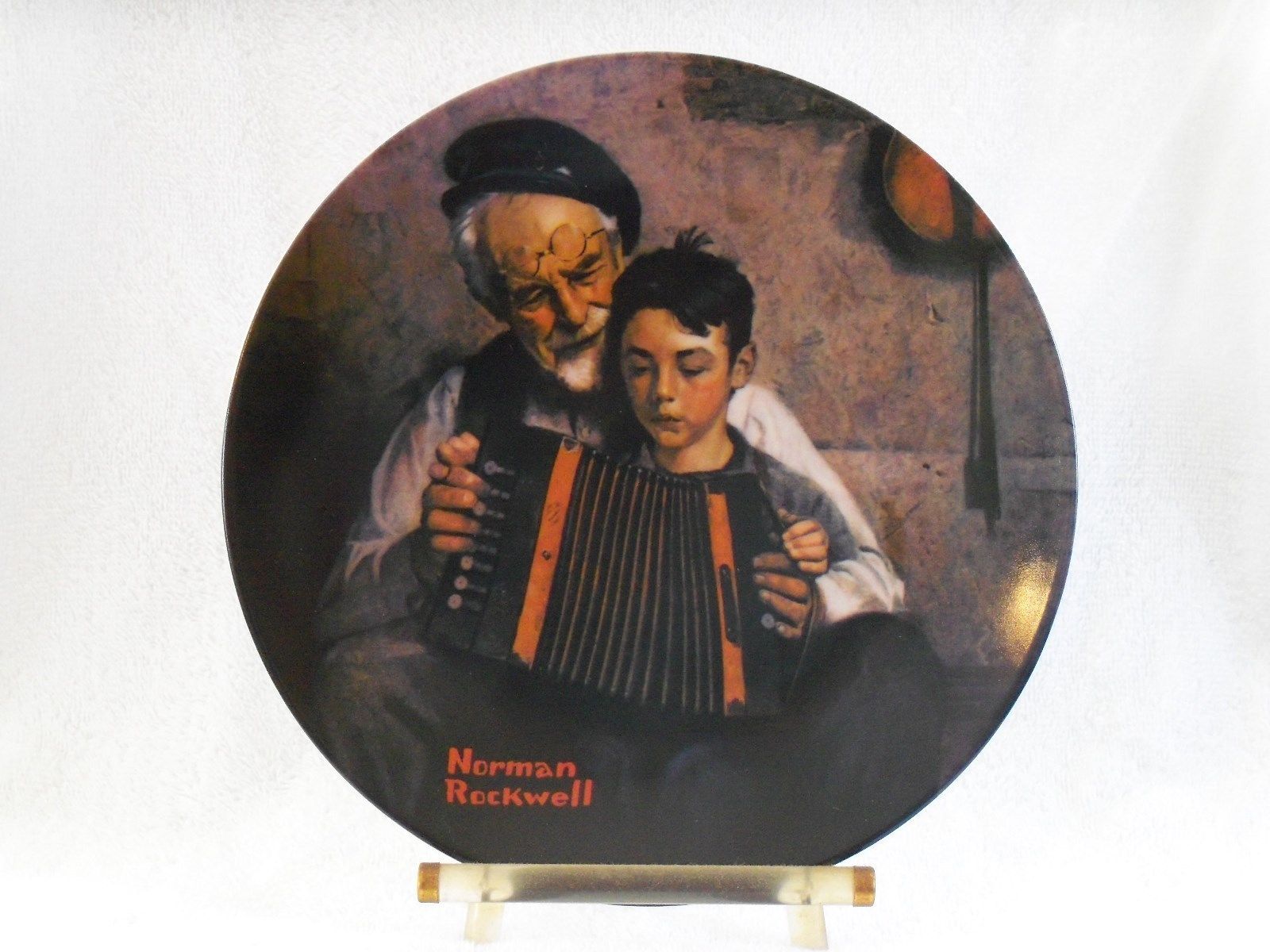 Vintage PR.Sweet Norman Rockwell First Edition FiguresStatues Fathers Day.Mint.8x8.