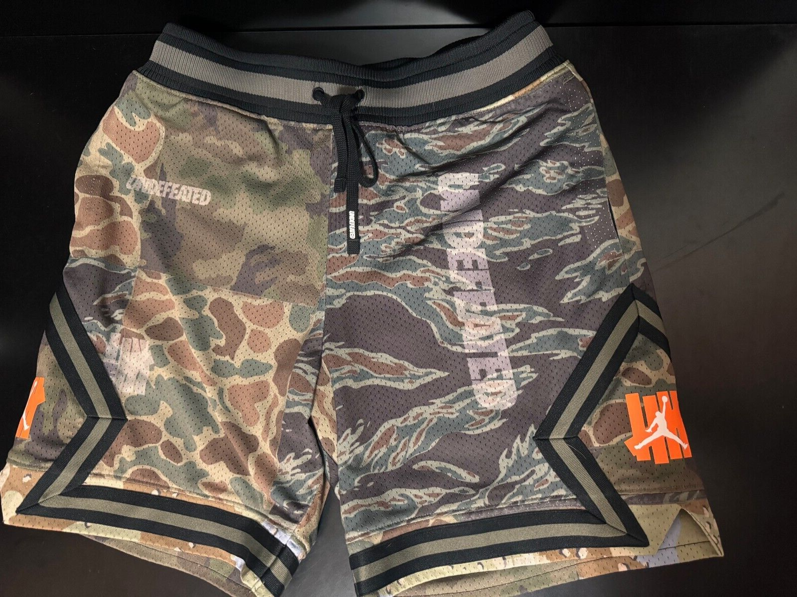 Nike Jordan X Undefeated X Breakfast Club Camo Shorts Sz. SM