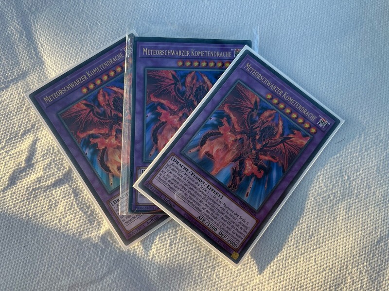 1x Meteorschwarzer Kometendrache Gftp-De096 Ultra-Rare 1st Yu-Gi-Oh Near Mint