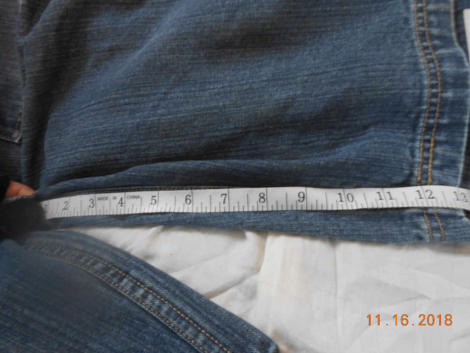 Levi Strauss Signature Boys Blue Jeans Denim Cargo Shorts 18 Regular Adjustable