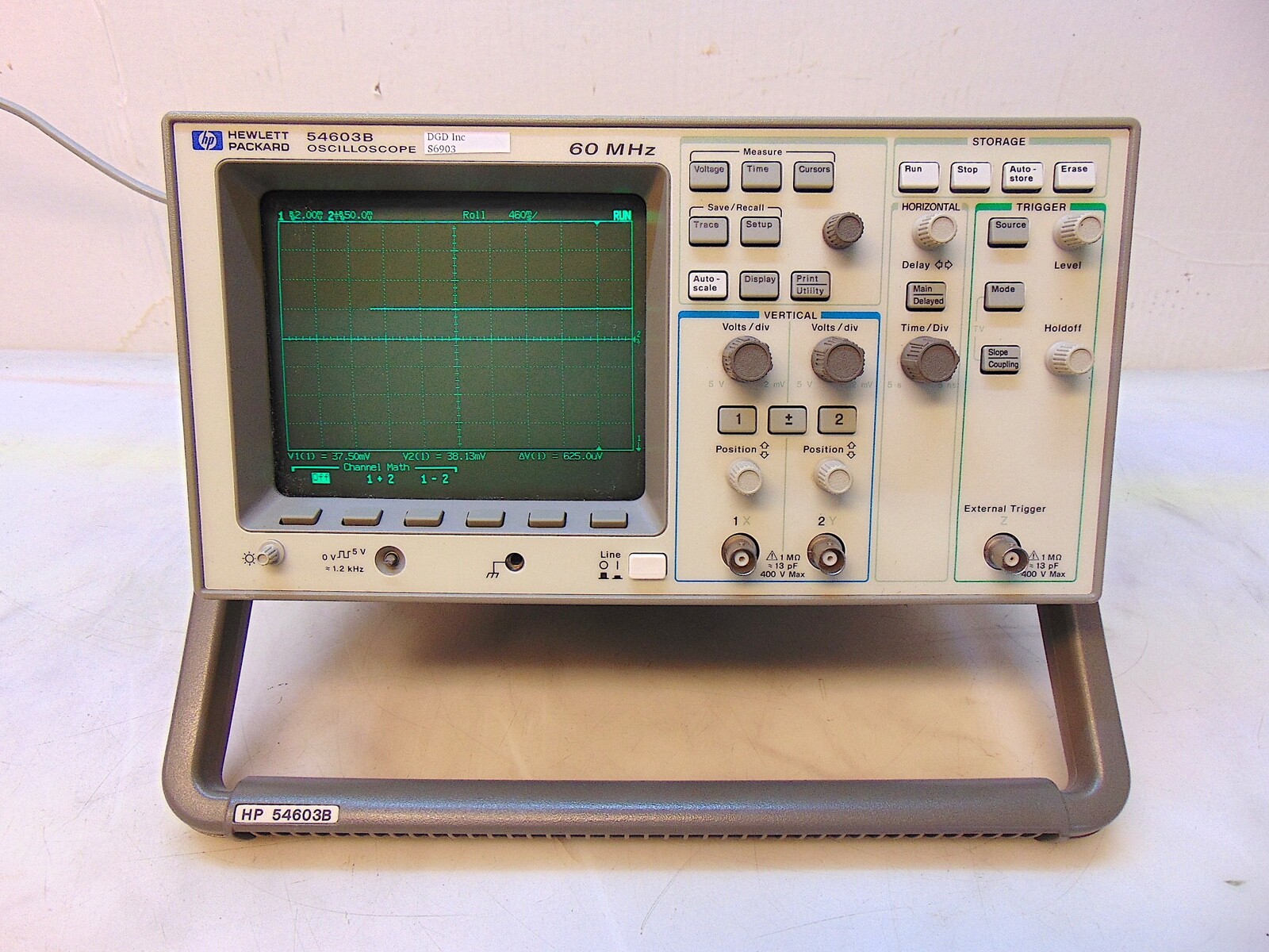 HP 54603B Oscilloscope With 54659B Measurement/Storage HP 54603B Oscilloscope With 54659B Measurement/Storage