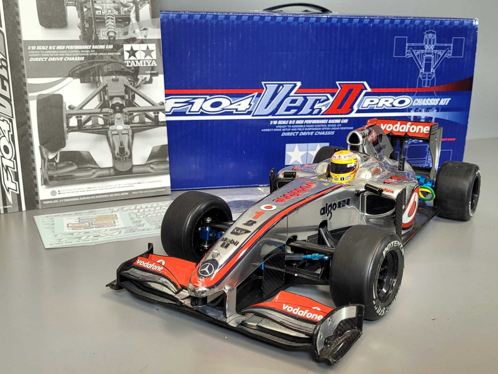 タミヤ F104ver.Ⅱ PRO F1ラジコンシャーシ メカ付き