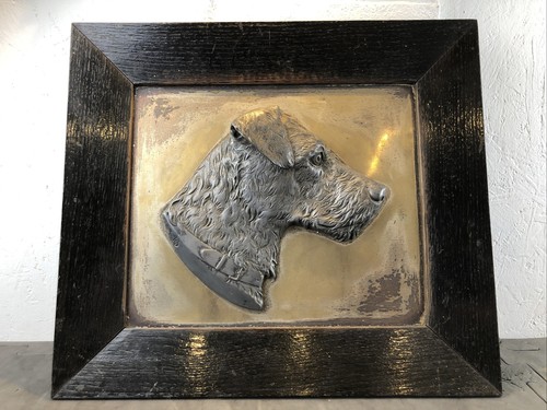 Vintage / Antique Pewter plaque of a ...