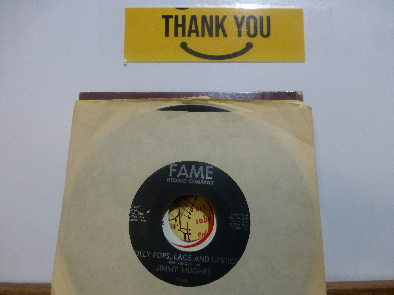 英7” Jimmy Hughes Steal Away / Lolly Pops, Lace And Lipstick 7N25254 PYE INTERNATIONAL /00080 JIMMY HUGHES STEAL AWAY & LOLLY POPS LACE AND LIPSTICK VG+