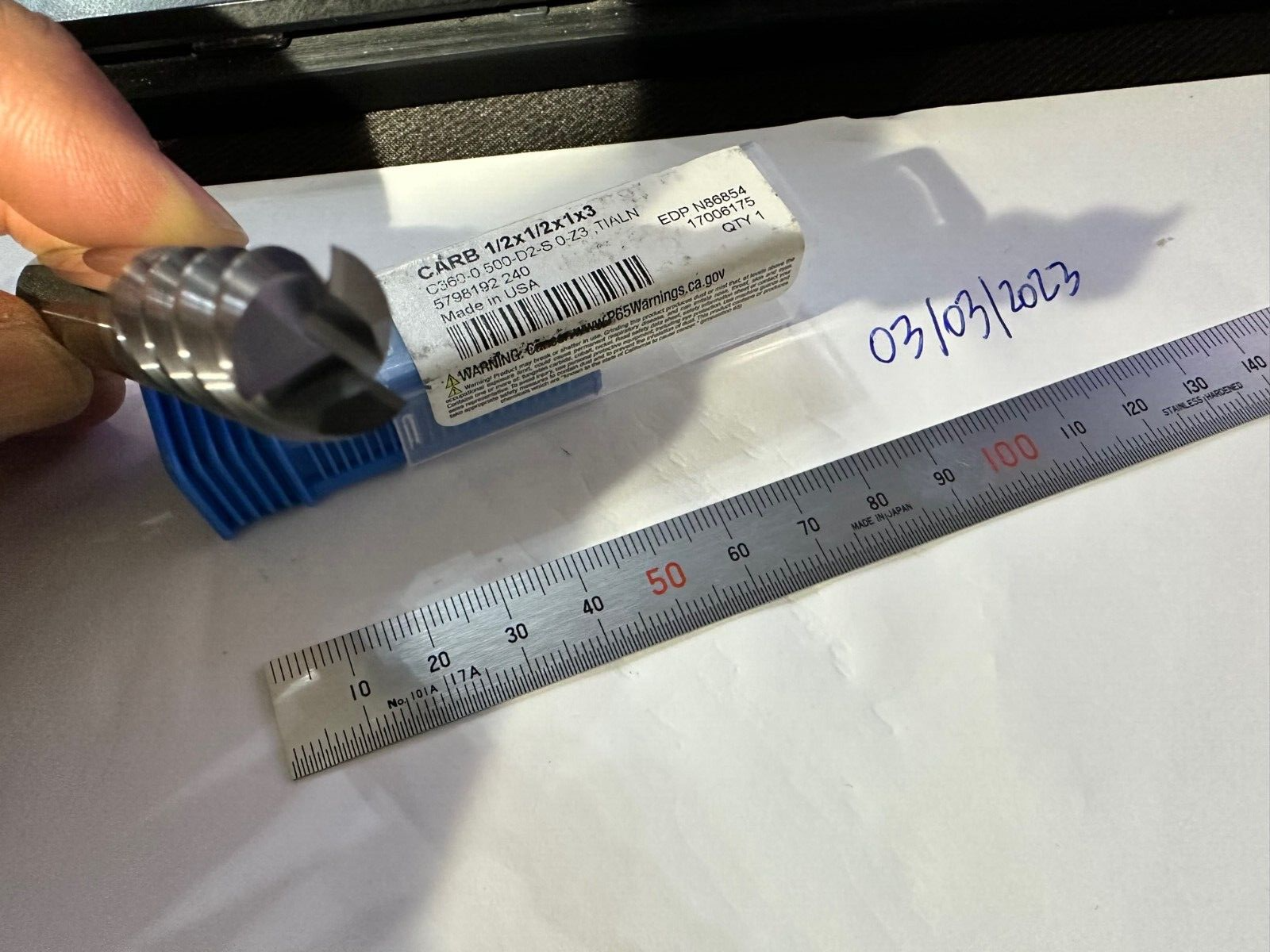 NIAGARA  1/2" SOLID CARBIDE END MILLS MILLING EDP# N86854 TOOLS