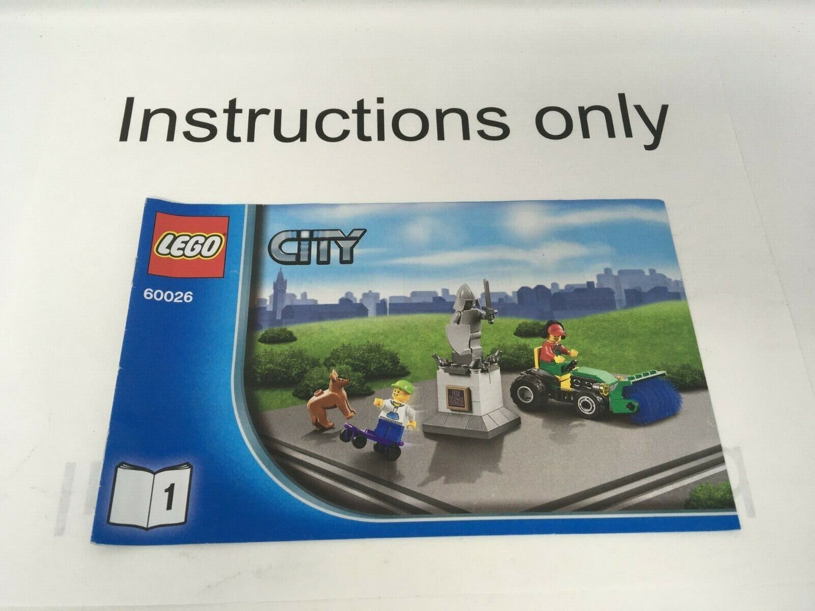 ::ONLY instructions Books 1-5 Lego 60026 Town Square City traffic; no bricks/parts