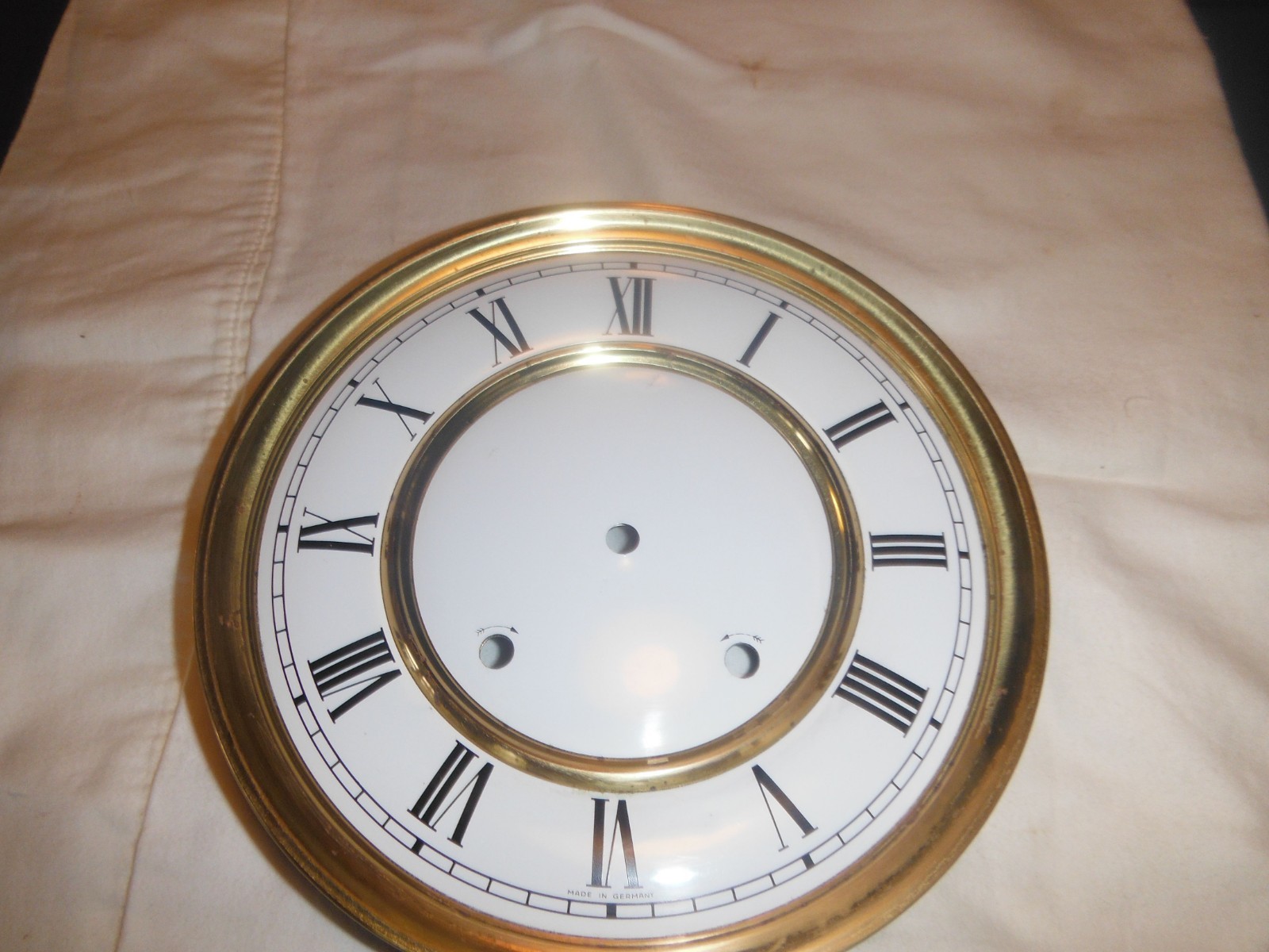 German Porcelain Regulator Clock Dial Face Replacement 7 7/8” Diameter